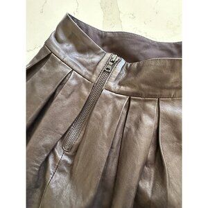Alice + Olivia leather mini skirt NWOT Size 4